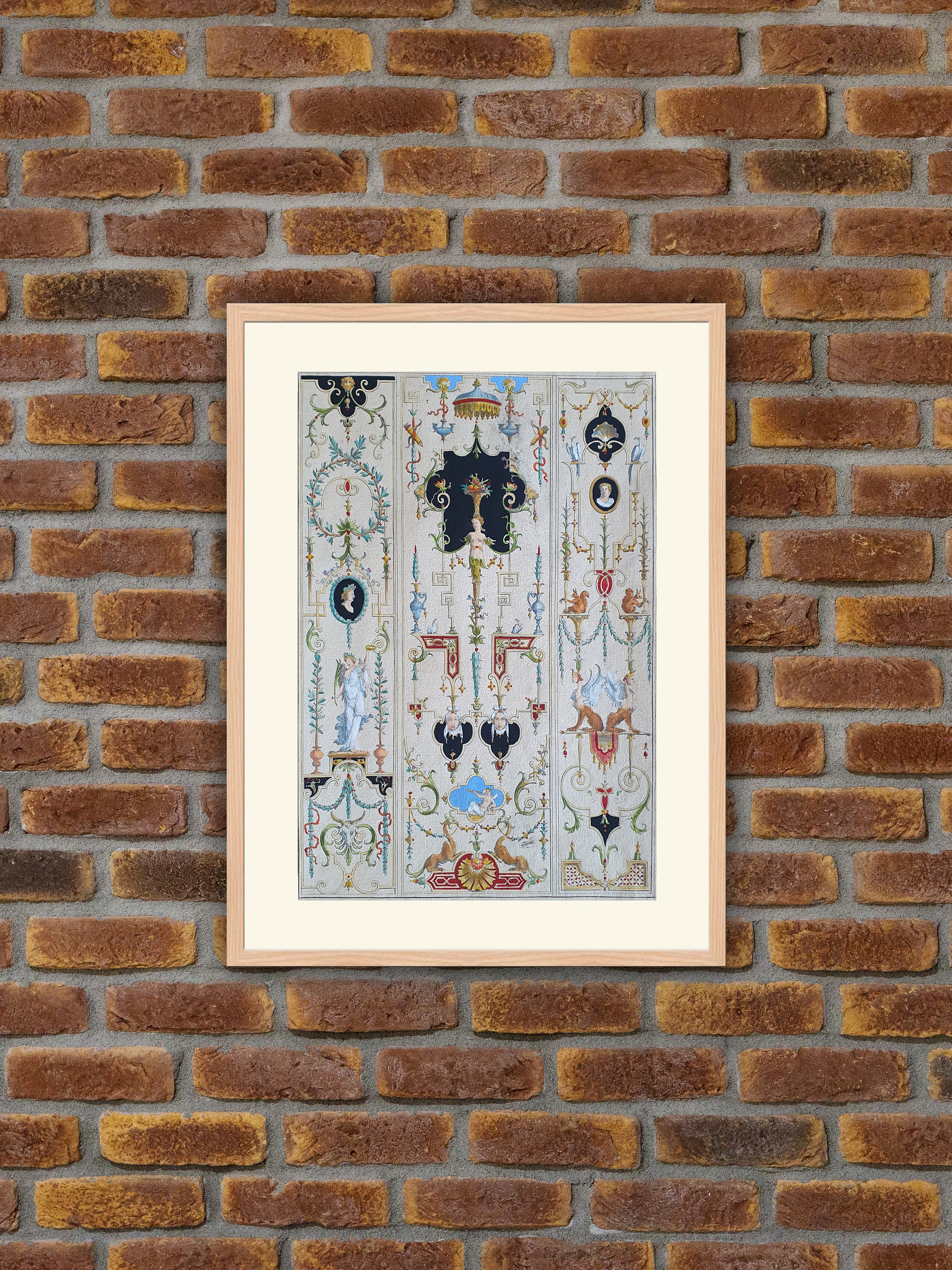 1919年制作のポショワール版画 アンティーク 1919年制作のポショワール