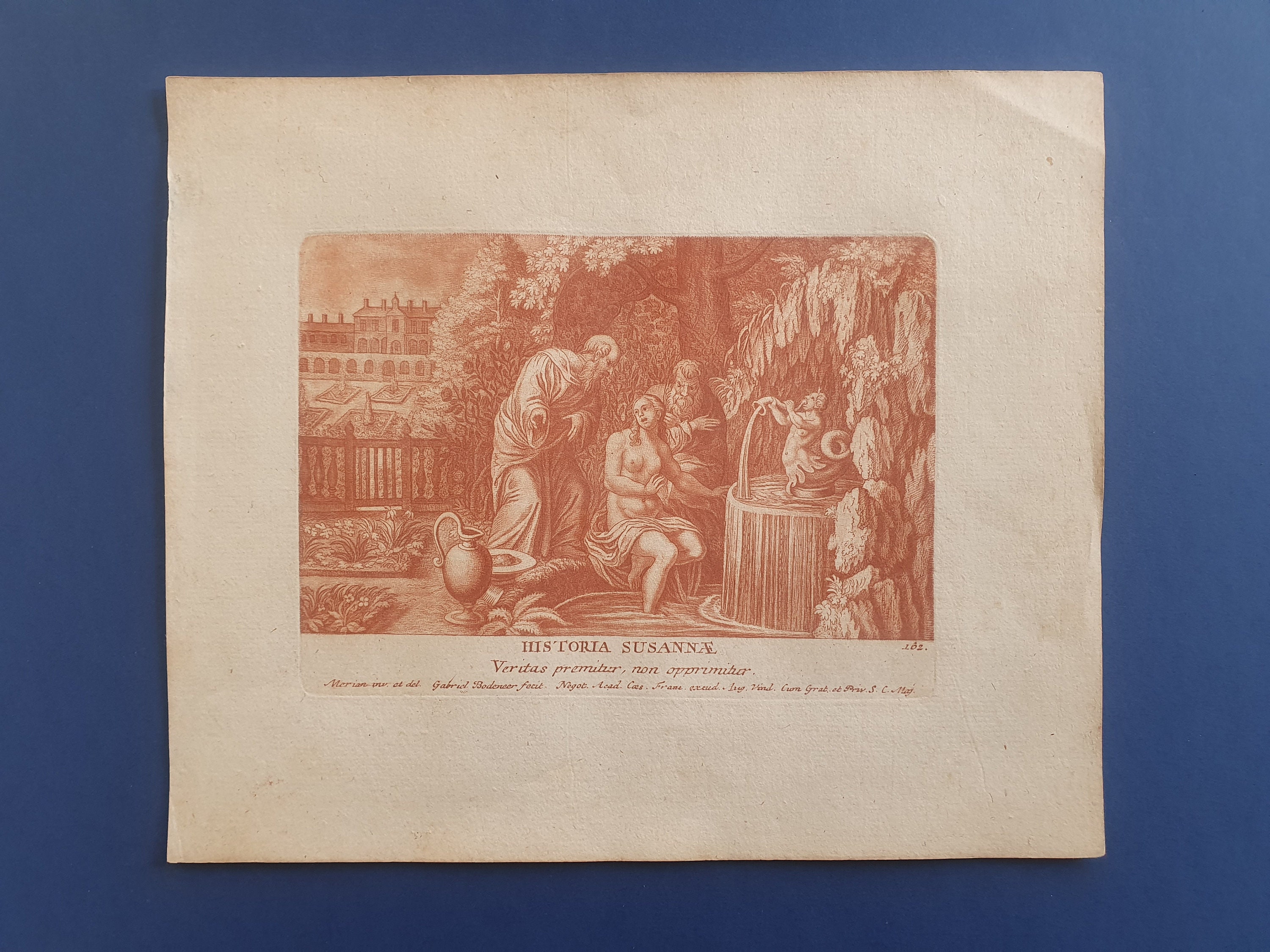 C. 1630 Bible through engravings - Historia Susannae - Veritas Premitur ...