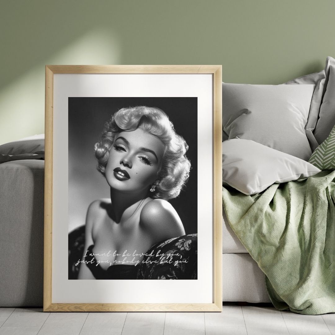Marilyn Monroe Iconic Art Poster Printable Wall Art Digital Download ...