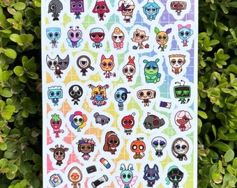 NEW Mini Toons Sticker Sheet !!