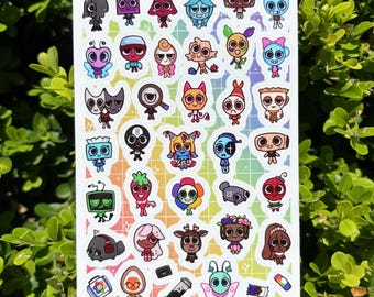 NEW Mini Toons Sticker Sheet !!