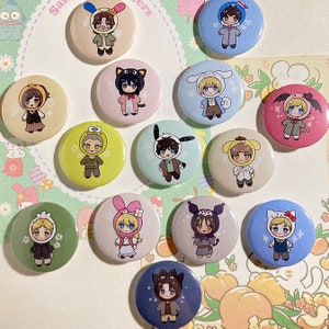 A*T Cute Animal Friend Buttons