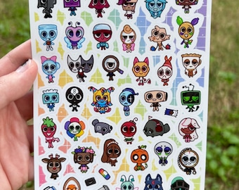 NEW Mini Toons Sticker Sheet !!