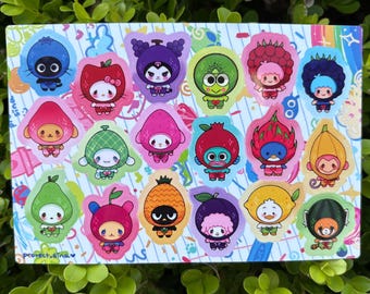 Fruit Friends Sticker Sheets <3