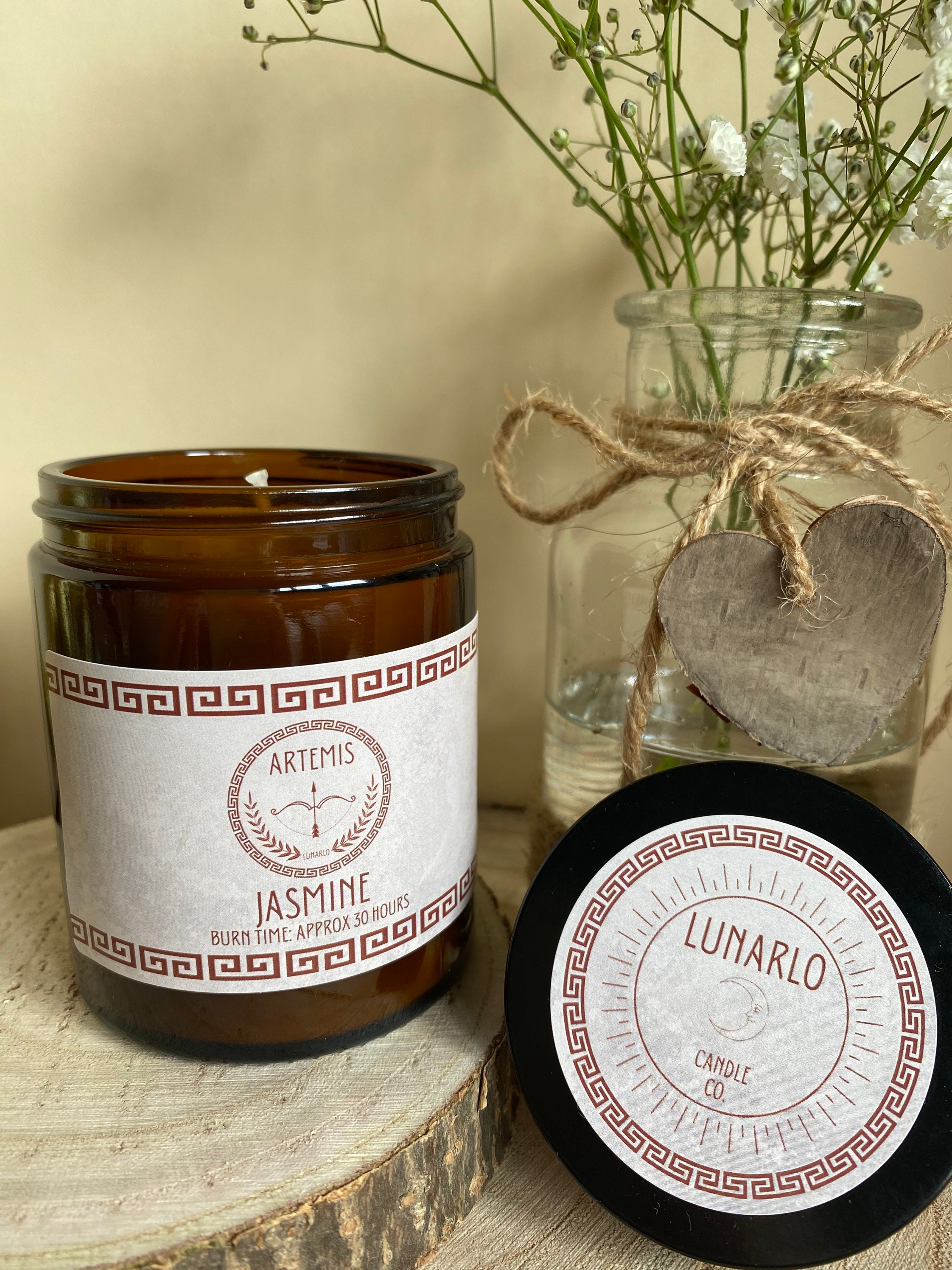MYTHOS Artemis Candle A rich Jasmine scent with a warm and Etsy