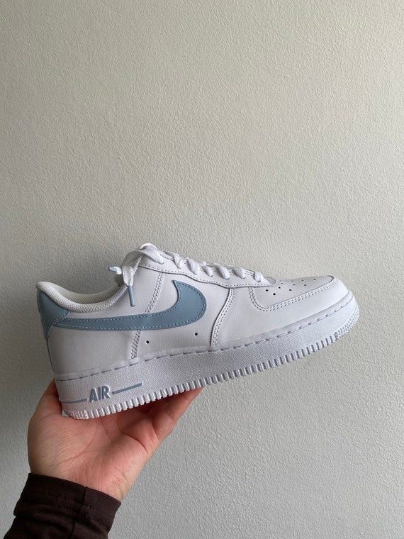 nike air force with blue swoosh