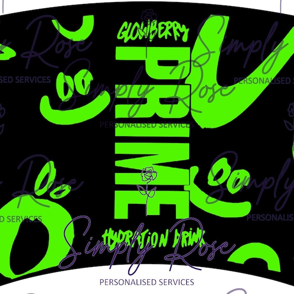 Glowberry Prime SVG,PNG,JPEG 24oz Cold Cup Wrap