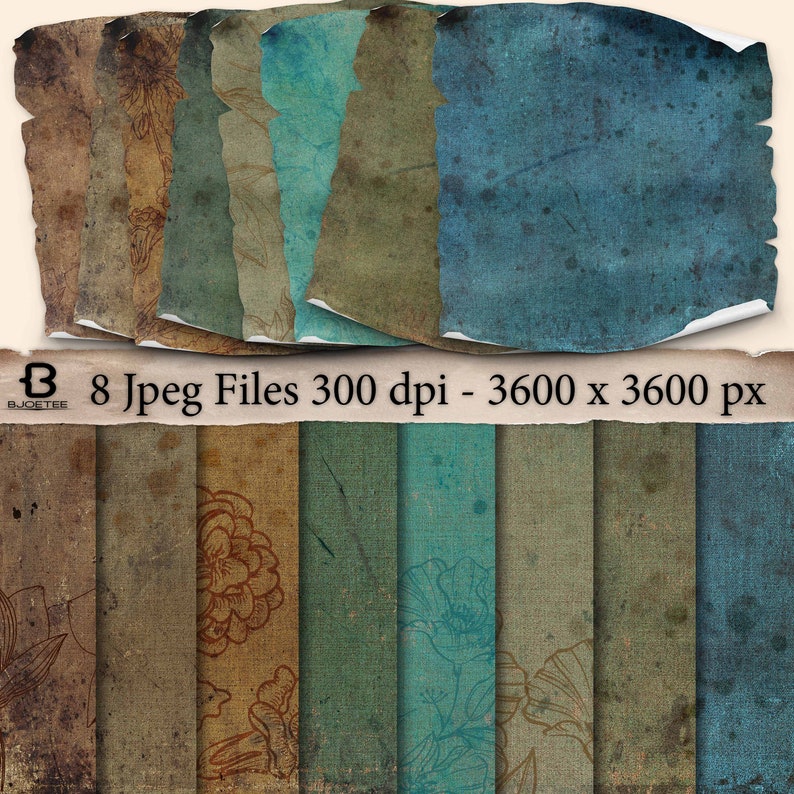 Grunge Background Vintage Paper Junk Journal Pages Scrapbook Paper ...
