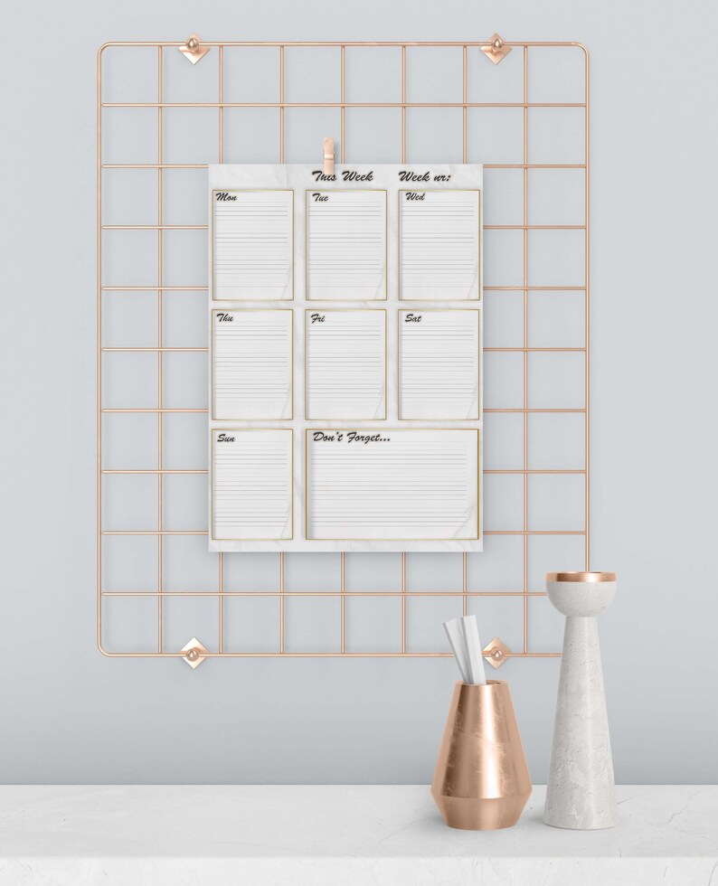Weekly Planner Printable to Do List Print at Home Diary Calendar Week ...