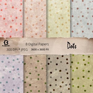 Polka Dots Paper Digital Polka Dots Polkadot Digital Scrapbooking Digital Scrapbook Journal Dots Paper Printable.