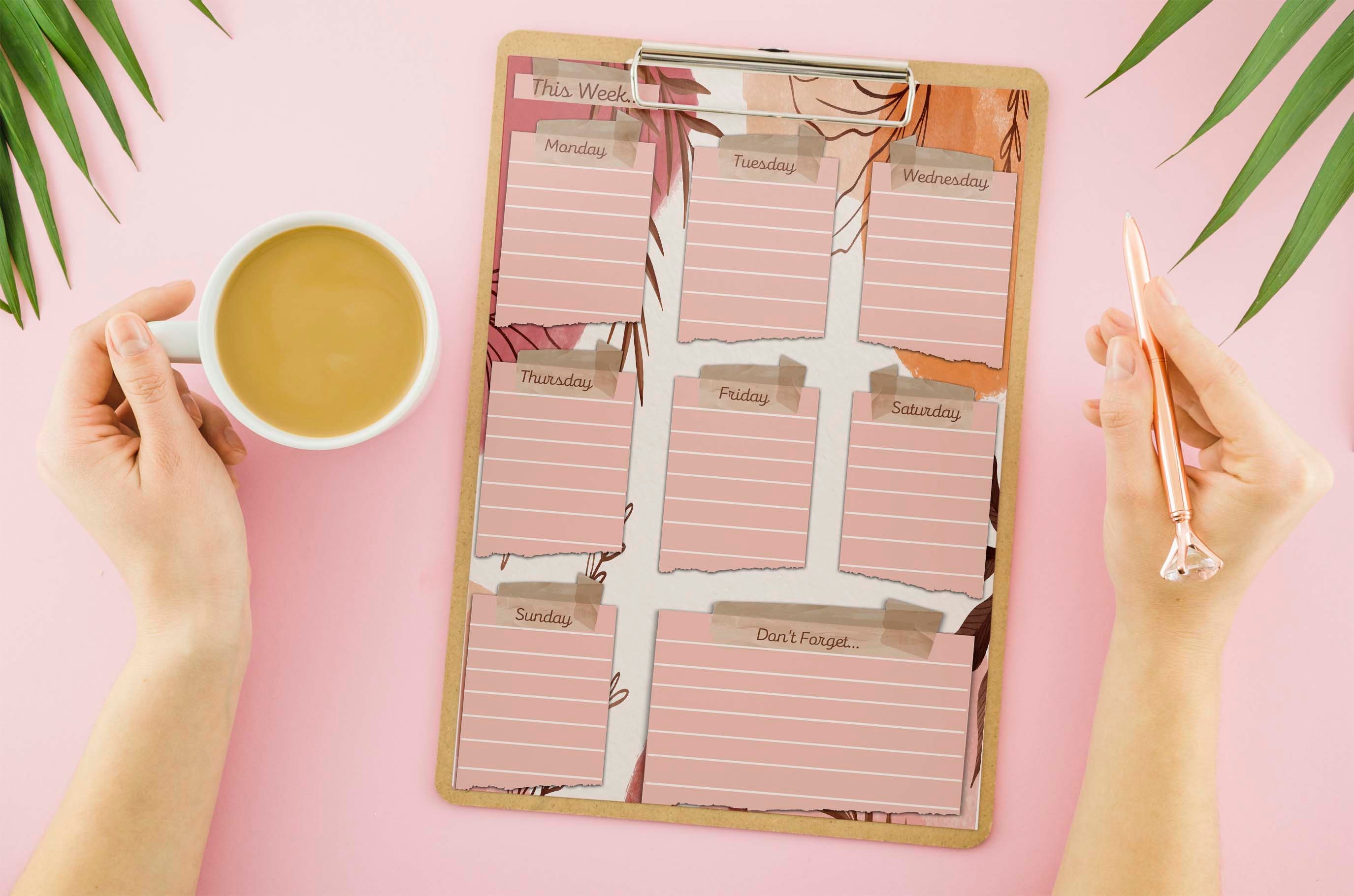 Weekly Planner Printable to Do List Print at Home Diary - Etsy Australia