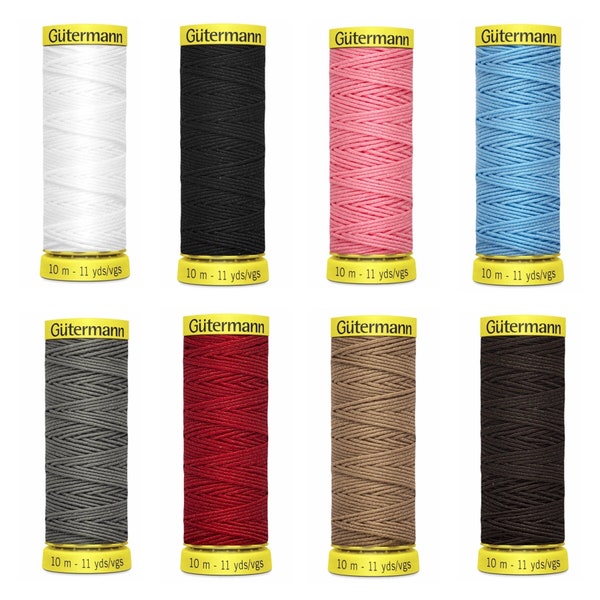 Gutermann Elastic Thread, Shirring Thread, 10m Spools