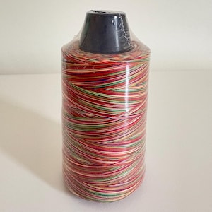 Rainbow Overlocker Thread, Variegated Sewing Thread, Overlocker Cones, 3000 Yards Per Spool