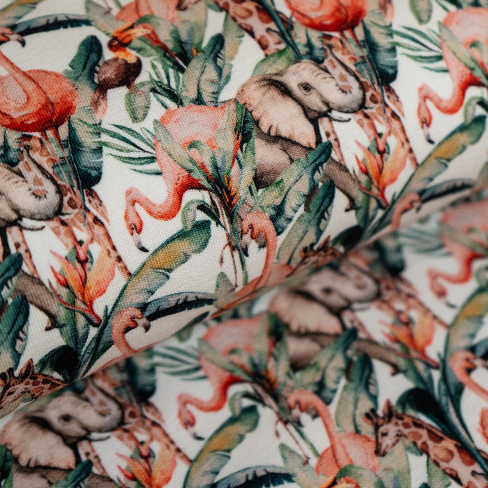Flamingo store jersey fabric