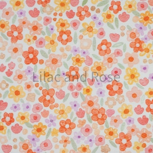 Floral Cotton Jersey Fabric, Ditsy Floral Jersey Fabric, Summer Dressmaking Fabric