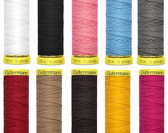 Gutermann Elastic Thread, Shirring Thread, 10m Spools
