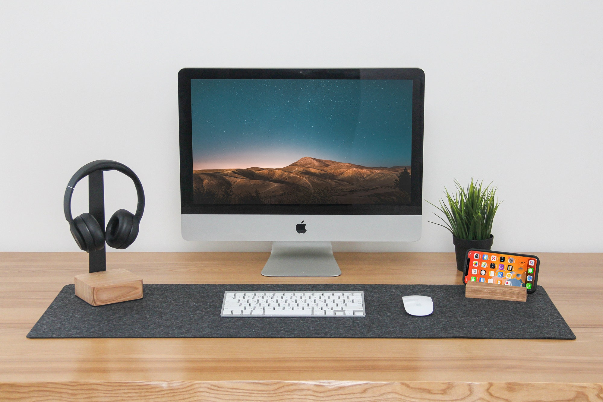 Felt Desk Mat / Felt Desk Pad / Desk Blotter / Wool Desk Pad/ Etsy