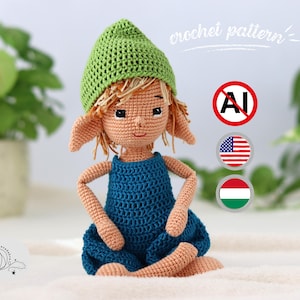 Schema Elfo all'uncinetto: Irid Amigurumi (Tutorial PDF)