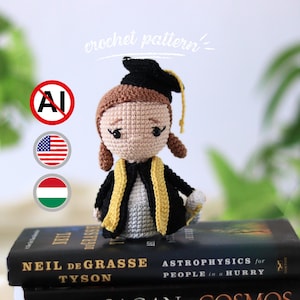 Crochet Graduation Doll Pattern: DIY Amigurumi Gift (PDF Pattern)