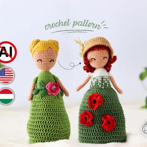 Reversible Crochet Doll Pattern - Spring and Summer Amigurumi DIY