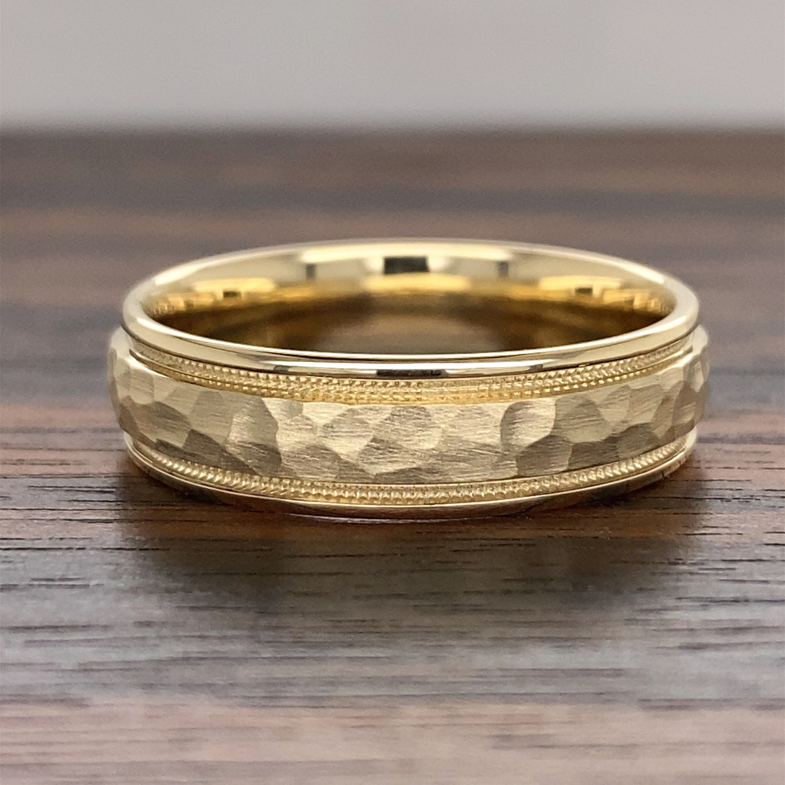 14K Gold Two-tone Wedding Band (6MM) | 14K Comfort Fit Wedding Band 14K Gold Two-tone Wedding Band (6MM) | 14K Comfort Fit Wedding Band