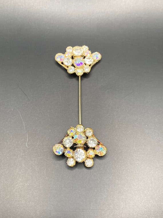 Vintage Rhinestone AB Brooch