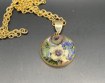 Floral Cameo necklace