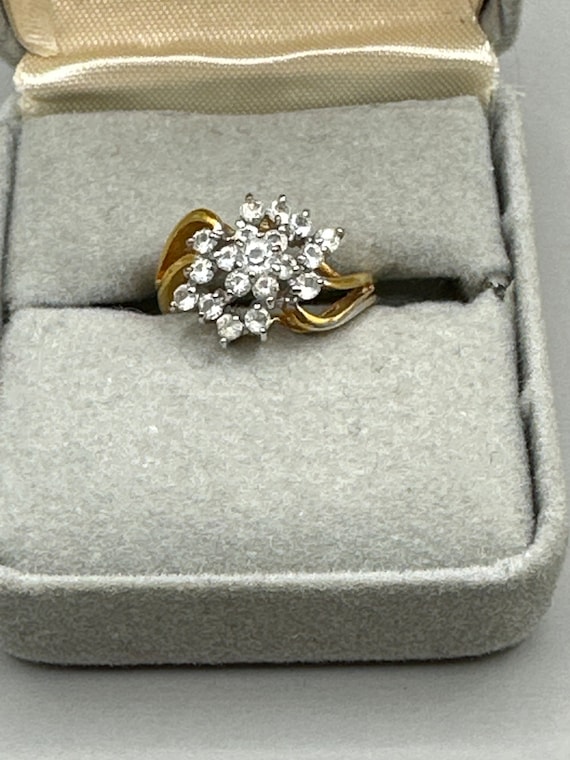 Vintage Cocktail Ring 18k Gold