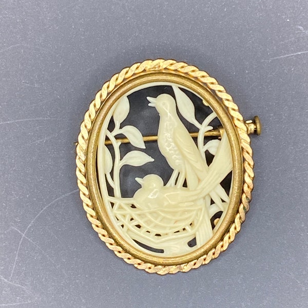 Antique Depose France Celluloid Brooch