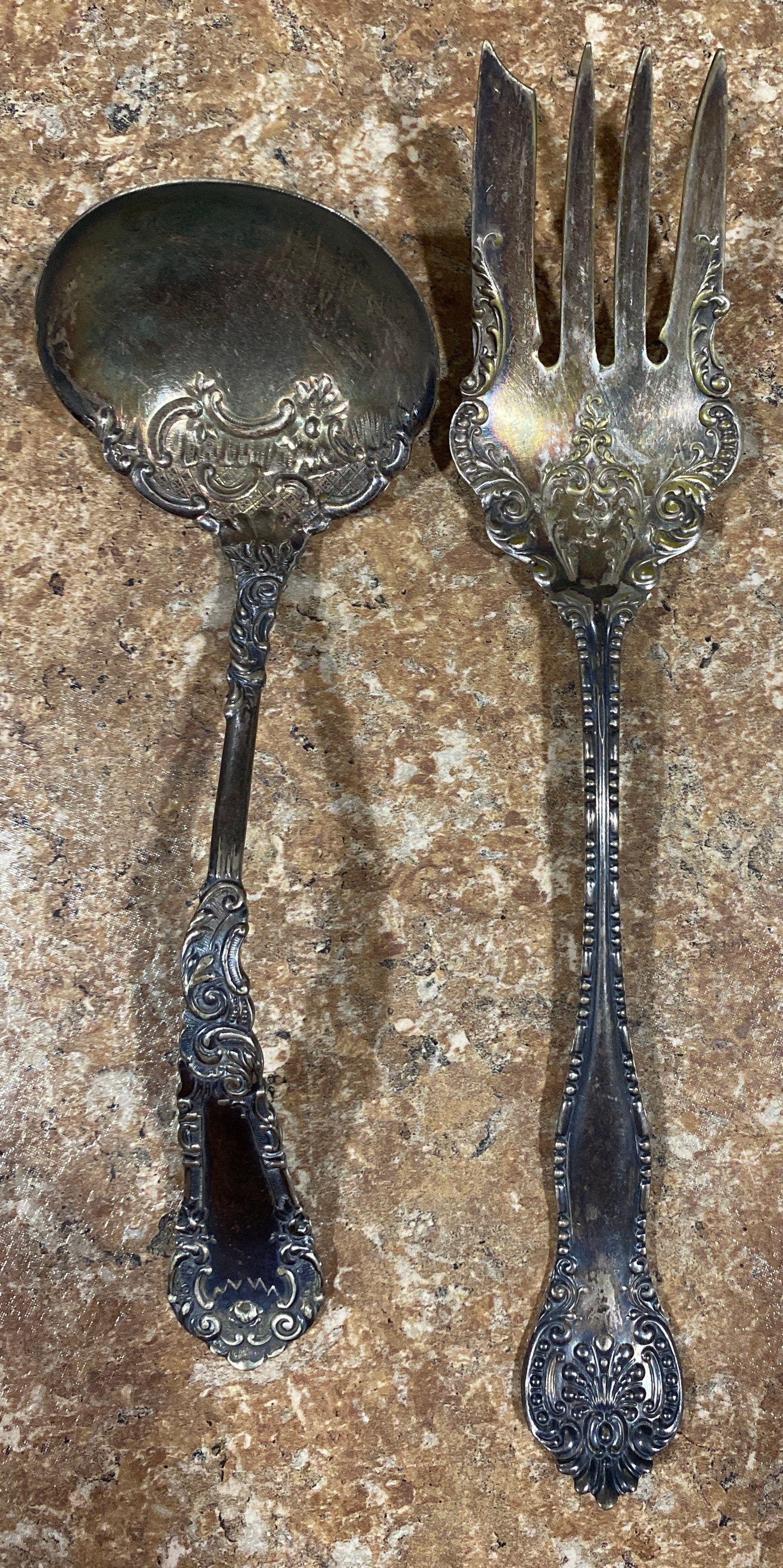 Antique WM Rogers Silver Flatware Set Etsy