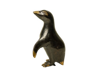 Penguin Bronze 4 inch / 10 cm, Penguin Statue, Penguin Figurine, Room Decor, Home Decor, Birthday Gift, New Home Decor, Living Room, Gift