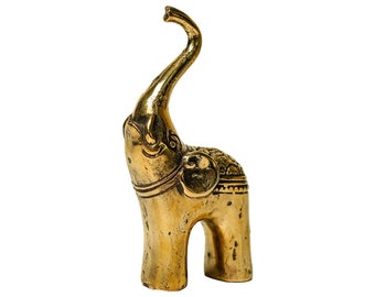 Elephant Bronze Figurine 4.5 Inch / 11 Cm, Elephant Statue, Room Decor, Home Decor, Birthday Gift, Gift for Her, Gift for Him, Gift Idea