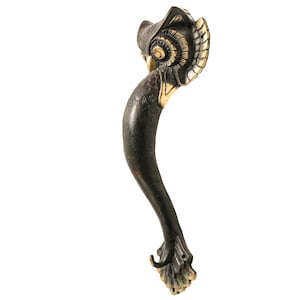 Owl Door Handle 14 Inch / 35 cm, Balinese Style, Room Decor, Birthday Gift, Holiday Decor, Housewarming, New Home Gift, Wedding Gift