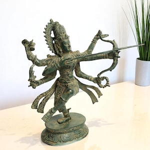 Lord Mahakali 9 Inch / 22 cm, Hindu God, Kali Statue, Goddess Kali Statue, Parvati Durga, Hindu Goddess Statue, Home Decor, Father Day