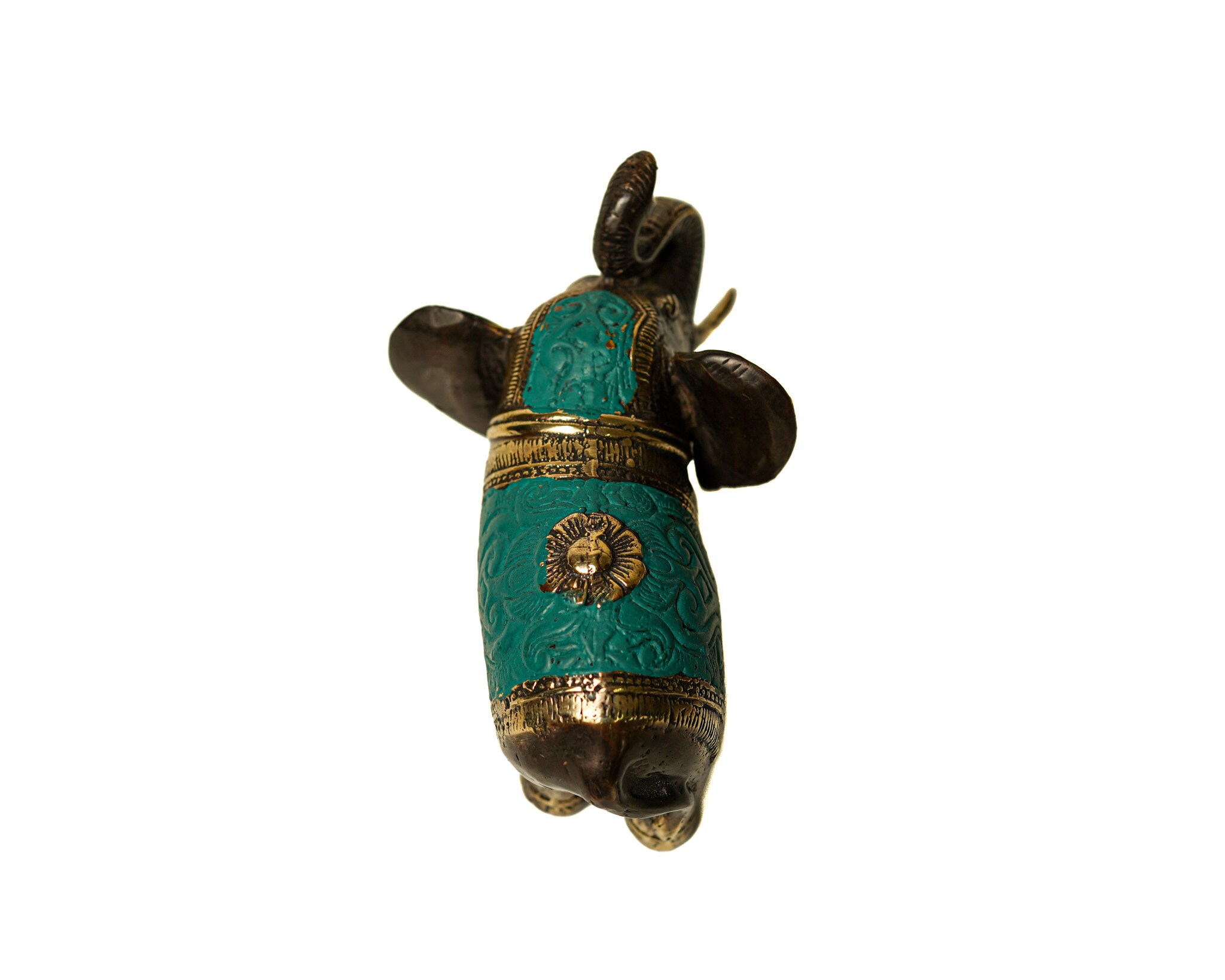 象のブロンズ像 6インチ / 15 cm、象の像、ブロンズ像、新築祝い、誕生