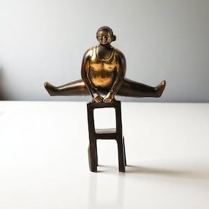Bronze Balancing 8 Inch / 20 cm, Body Positivity, Gift for Her, Gift for Him, Yoga, Living Room, Home Decor, Room Decor, Birthday Gift
