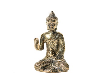 Buddha Bronze 4 Inch / 10 cm, Buddha Statue, Buddha Figurine, Room Decor, House Decor, Birthday Gift, Gift for Her, Housewarming