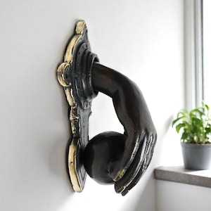 Handmade Solid Brass Door Knocker, 4 Inch