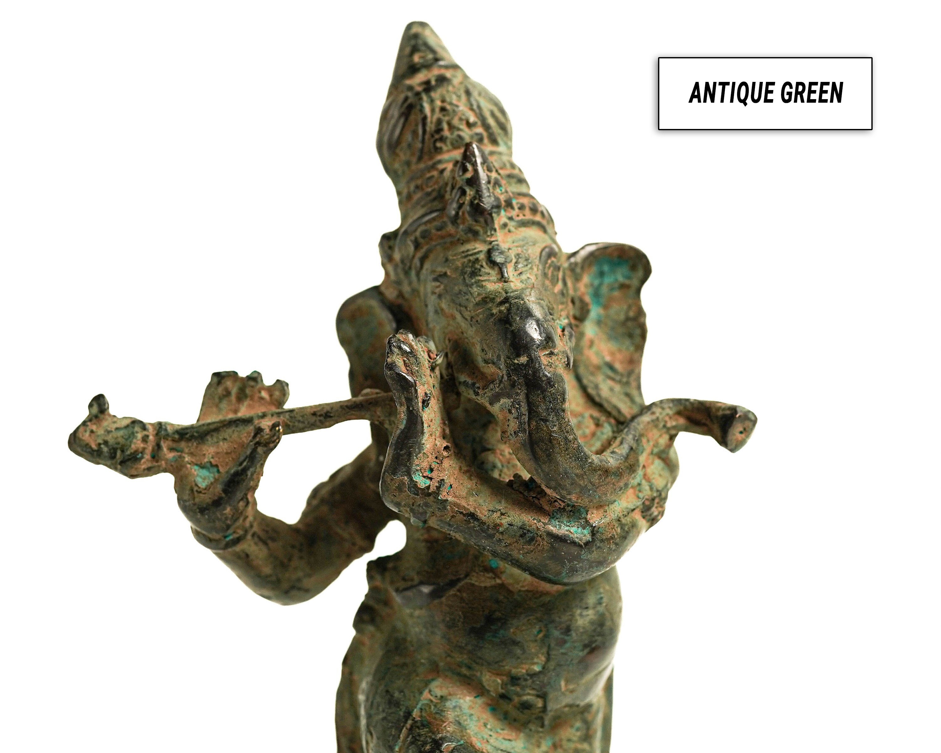 ガネーシャブロンズ像 7インチ / 18 cm、ガネーシャの置物、ガネーシャ