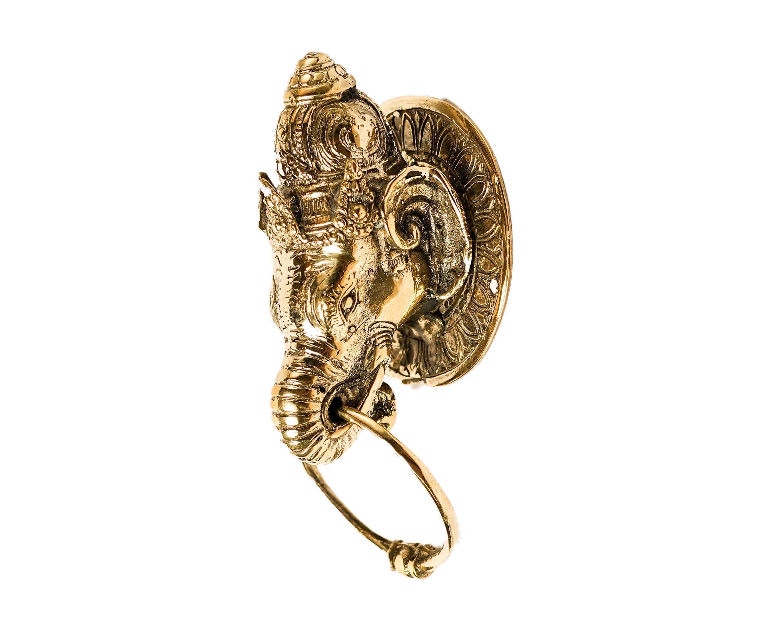 Ganesh Door Knocker 5 Inch / 12 cm, Door Knocker, Room Decor, Room Decor, Cloth Hanger, House Warming, Wall Decor, Gift for Her
