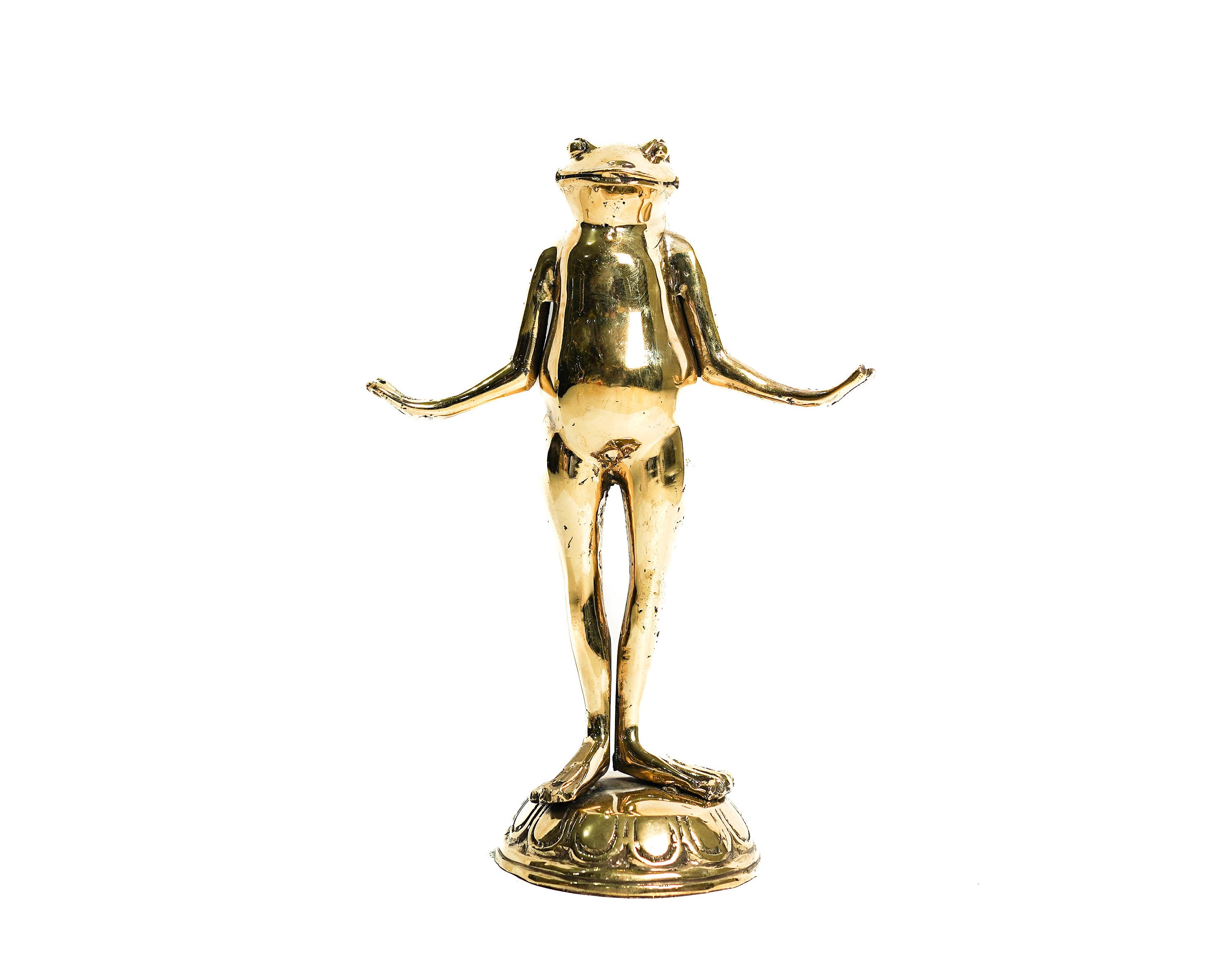 Frog Bronze Figurine 11 Inch / 27 cm, Frog Statue, Room Decor, House Decor, Birthday Gift, Housewarming, Gift for Her, Gift for Him