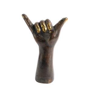 Metal Hand Brass 5 Inch / 12 cm , Hand Figurine, Hand Sculpture, Hand Brass, Room Decor, House Decor