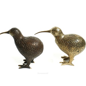 Bronze Kiwi Bird 4 Inch / 10 cm, Gifts, Animal, Sculpture Bird, Kiwi Figurine, Kiwi Bronze, Gift for Kid, Birthday Gift, Kiwi Sculpture