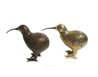 Bronze Kiwi Bird 4 Inch / 10 cm, Gifts, Animal, Sculpture Bird, Kiwi Figurine, Kiwi Bronze, Gift for Kid, Birthday Gift, Kiwi Sculpture