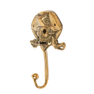 Skull Hook Bronze 5.5 Inch / 14 cm, Skull Figurine, Hook Bronze, Wall Art, Living Room, House Decor, Room Decor, Birthday Gift, Gift Idea