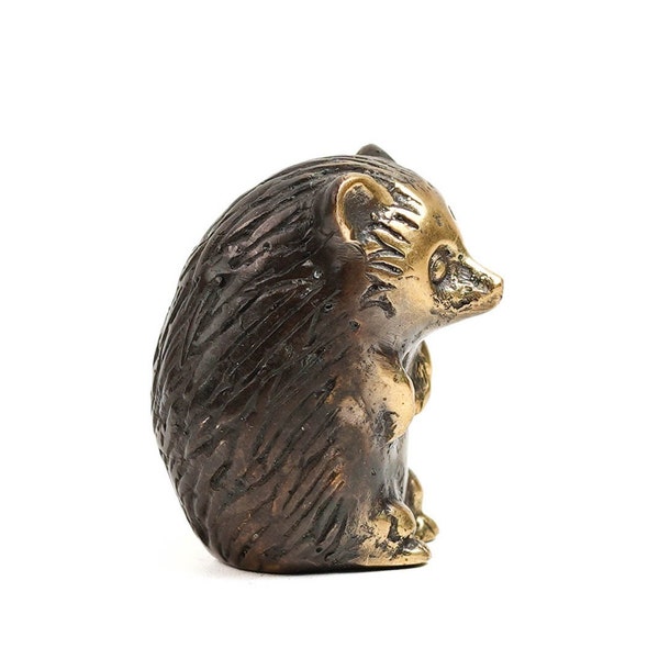 Porcupine Bronze 2,5 Inch / 6 Inch, Porcupine Statue, Bronze Figurine, Room Decor, Home Decor, Living Room, Table Top, Gift for Kids