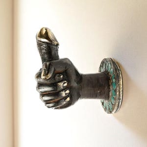 Hollow Brass Penis Door Handle, Gag Gift, Home Decor (3.5 Inch / 8 cm)
