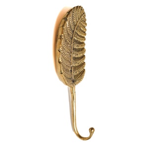 Blatt Bronze Haken 8 Zoll / 20 cm, Blatt Bronze, Haken Bronze, Wandkunst, Wohnzimmer, Haus Dekor, Raumdekor, Geburtstagsgeschenk, Geschenkidee