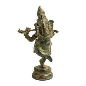 Statua in bronzo di Ganesh 7 pollici / 18 cm, statuetta di Ganesh, statua di Ganesh, decorazione della camera, decorazione della casa, soggiorno, decorazione dell&#39;ufficio, piano del tavolo