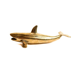 Fish Brass 2 Inch / 5 cm, Fish Figurine, Fish Sculpture, Home Decor, Room Decor, Birthday Gift, Gift for Kid, Patio Decor, Gift Idea